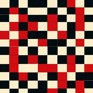 红黑方格几何图案背景