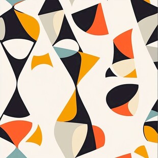 几何抽象图案背景设计图