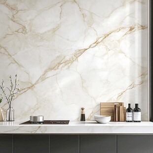 大理石纹理厨房墙面展示