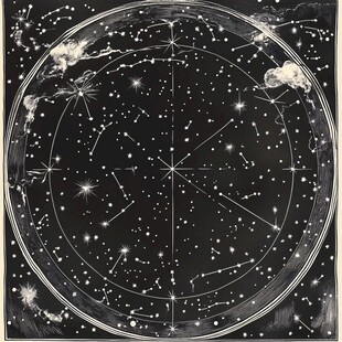 复古星图 璀璨星空之美
