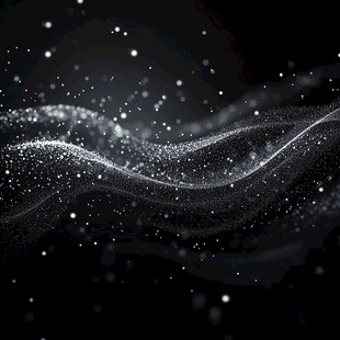 梦幻粒子波 黑色背景特效