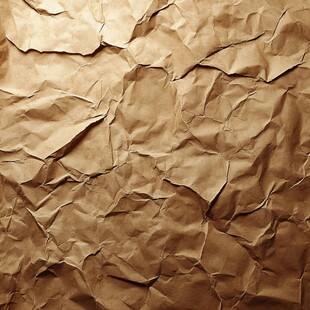 皱巴巴的牛皮纸纹理背景