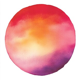 梦幻水彩圆形渐变色彩