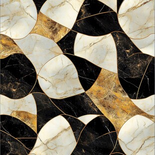 奢华几何大理石拼花图案
