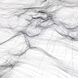 线条交织抽象纹理画面