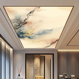 中式水墨风天花板艺术装饰