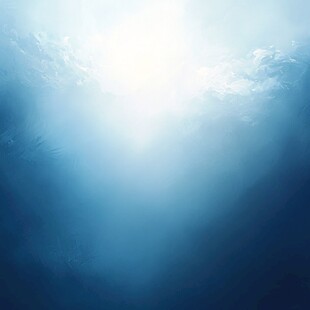 海底阳光透射梦幻景象