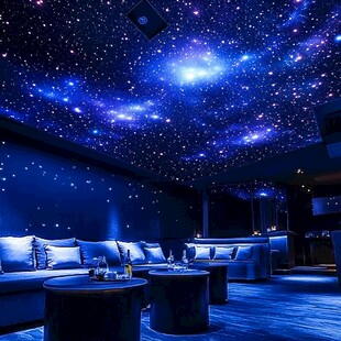 梦幻星空主题室内休闲空间