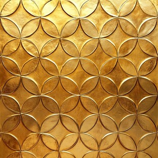 金色圆形图案立体纹理背景