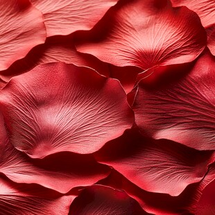 红色玫瑰花瓣特写纹理