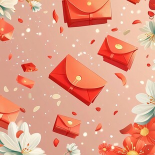 红包纷飞 繁花相伴