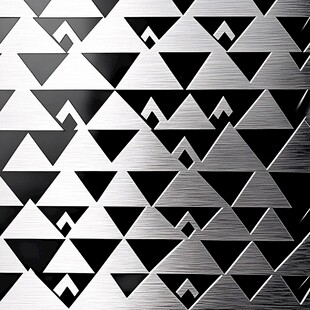 金属质感三角几何图案背景