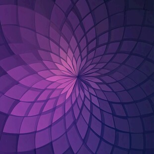 紫色渐变几何花朵背景图