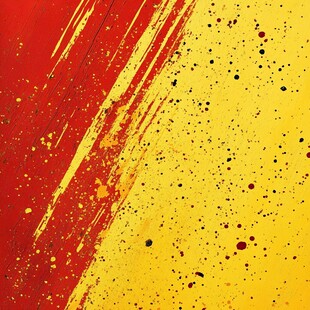 红黄泼墨艺术背景纹理