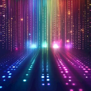 炫彩霓虹光线未来感背景