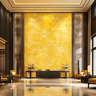 豪华大厅金色大理石背景墙