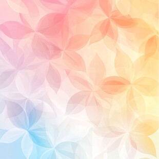 梦幻渐变花朵背景图案