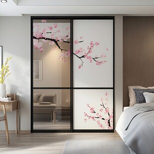 樱花图案移门 卧室优雅景致