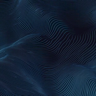 蓝色线条波浪抽象背景图