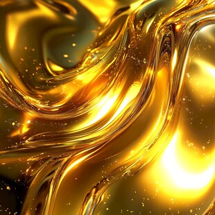 流动金液 闪耀质感画面