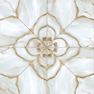 奢华大理石拼花瓷砖图案