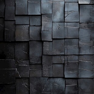 黑色方块拼接纹理背景图