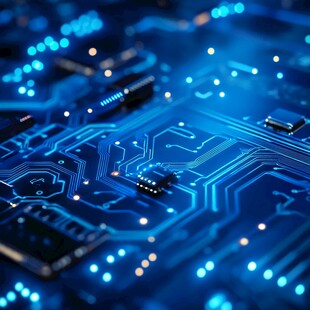 科技感十足的集成电路板