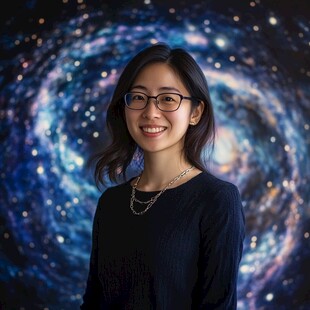 微笑女士身后的梦幻星系