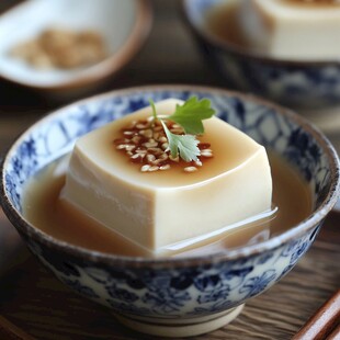 日式冷豆腐 精致摆盘赏味