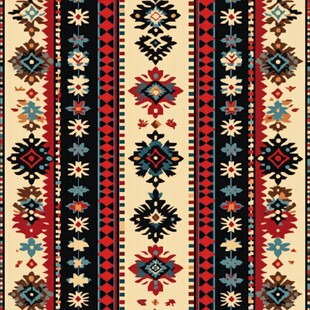 民族风几何图案地毯纹理