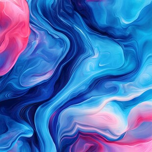 梦幻流体色彩艺术纹理图