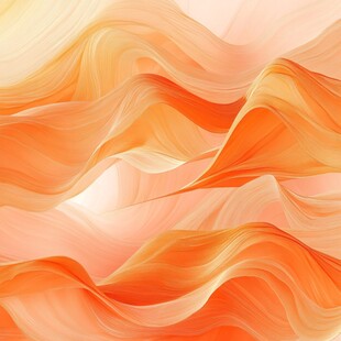 橙色调流动质感抽象背景图