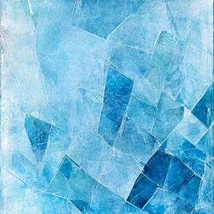 蓝色冰裂纹理抽象背景图