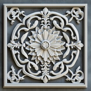 中式雕花装饰板精美图案