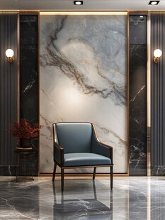 现代轻奢风客厅单椅装饰