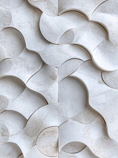 立体波浪纹墙面装饰图案