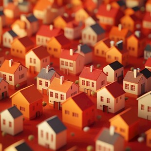缤纷多彩的迷你房屋世界