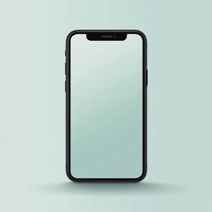 黑色手机模型展示