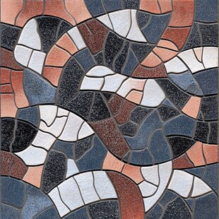 彩色马赛克拼贴艺术图案