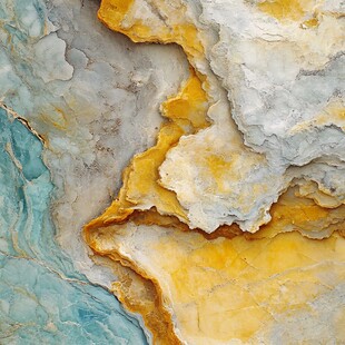 多彩纹理的天然岩石表面