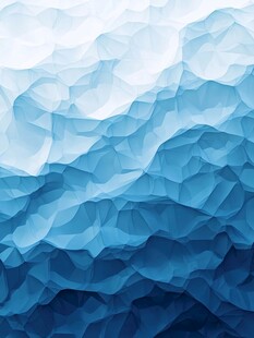 蓝色渐变多边形抽象背景
