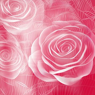 梦幻粉色玫瑰花背景图案