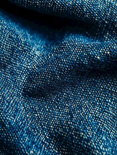 蓝色牛仔布料特写纹理