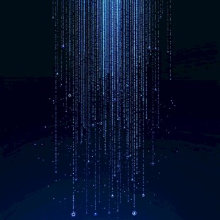 科技感数字雨背景图