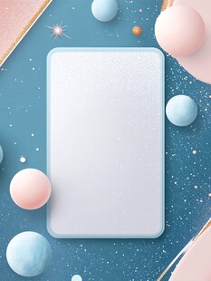 梦幻渐变背景的空白展示框