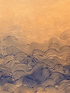 渐变海浪纹背景图