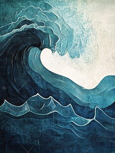 海浪艺术绘 涌动的力量