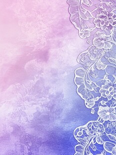 梦幻渐变蕾丝花卉背景图
