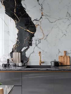 现代奢华大理石厨房台面