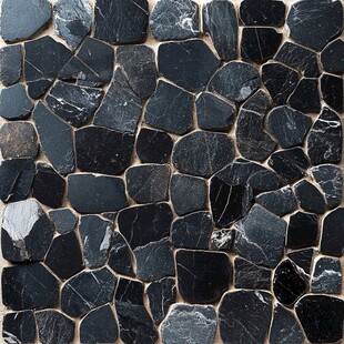 黑色碎形石材拼接纹理